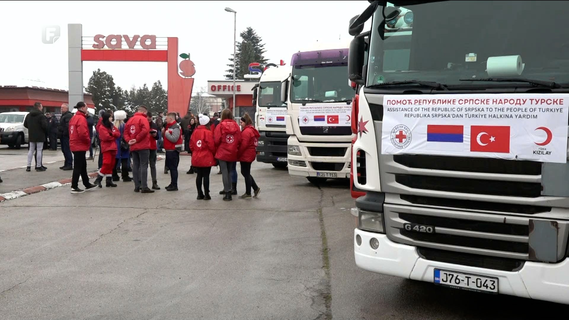 U Tursku iz Bijeljine krenulo 20 šlepera sa više od 430 tona hrane i deka
